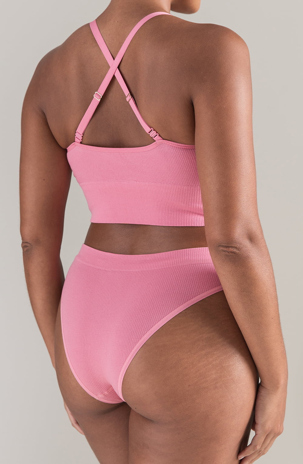 The TENCELâ„¢ High Leg Brief Rose Pink