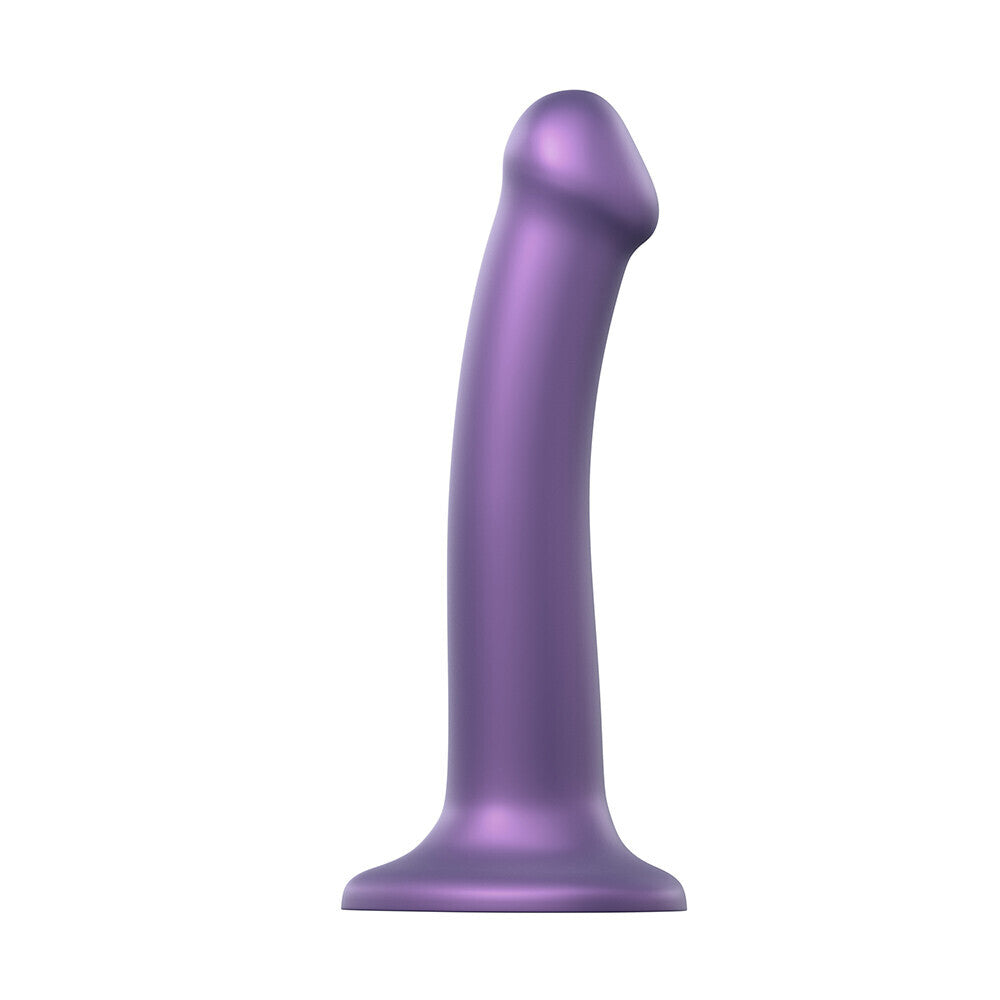 Strap On Me Mono Density Metalic Shine Dildo Medium Purple