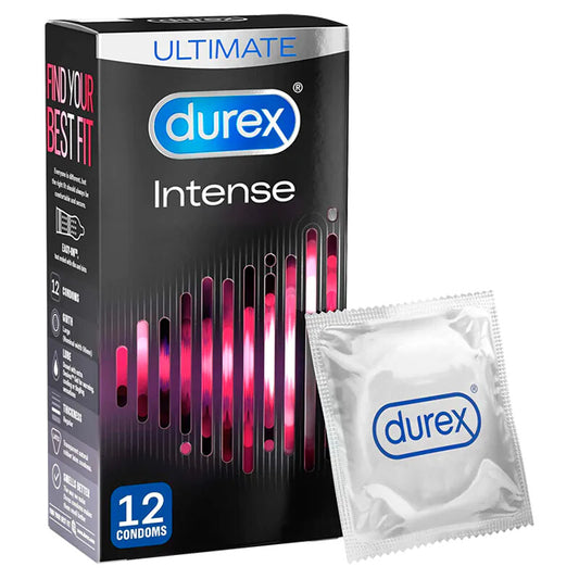 Durex Intense Ribbed And Dotted Condoms 12 Pack